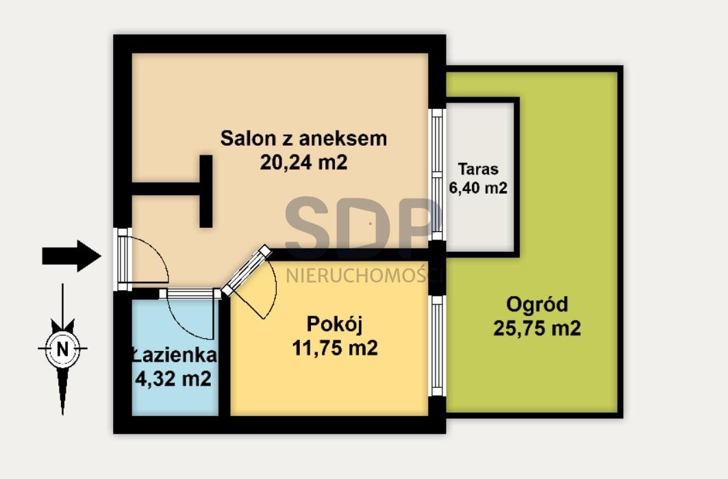 Mieszkanie dwupokojowe na sprzedaż Wrocław, Fabryczna, Stabłowice, Stabłowicka  40m2 Foto 2