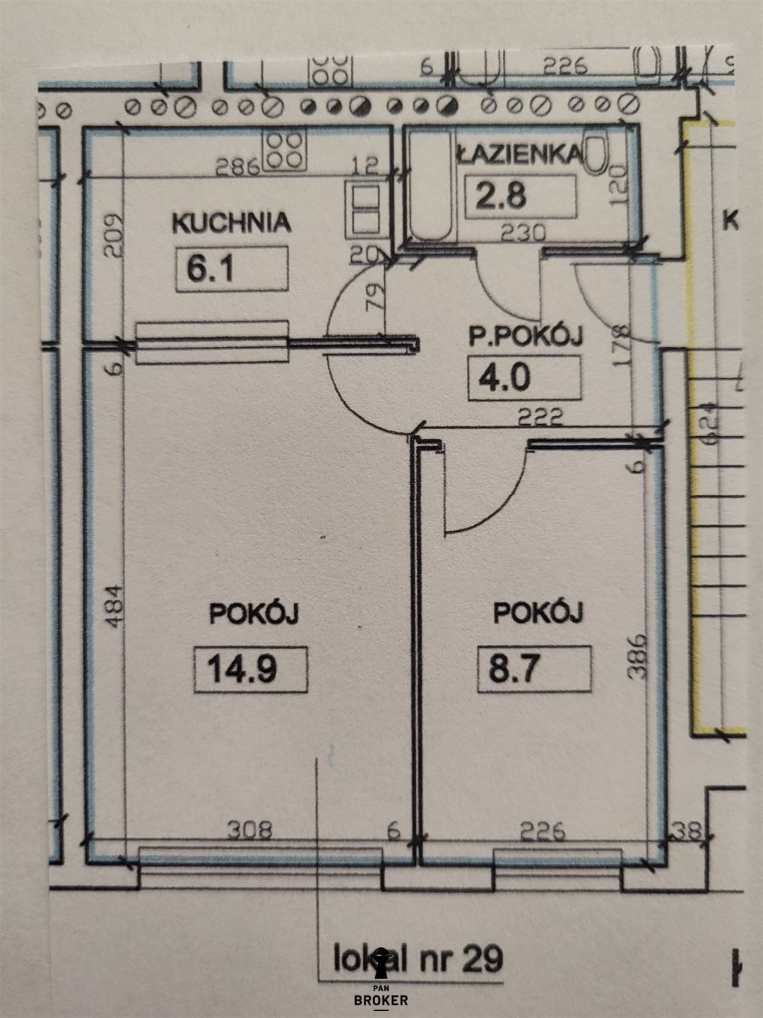 Mieszkanie dwupokojowe na sprzedaż Kraków, Prądnik Czerwony, Olsza, Młyńska Boczna  37m2 Foto 7