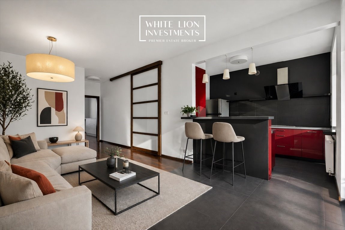 Polecam przestronny 124,5 m² apartament 4 pokoi w Wilanowie Warszawa, Wilanów, Sarmacka 9  124m2 Foto 1