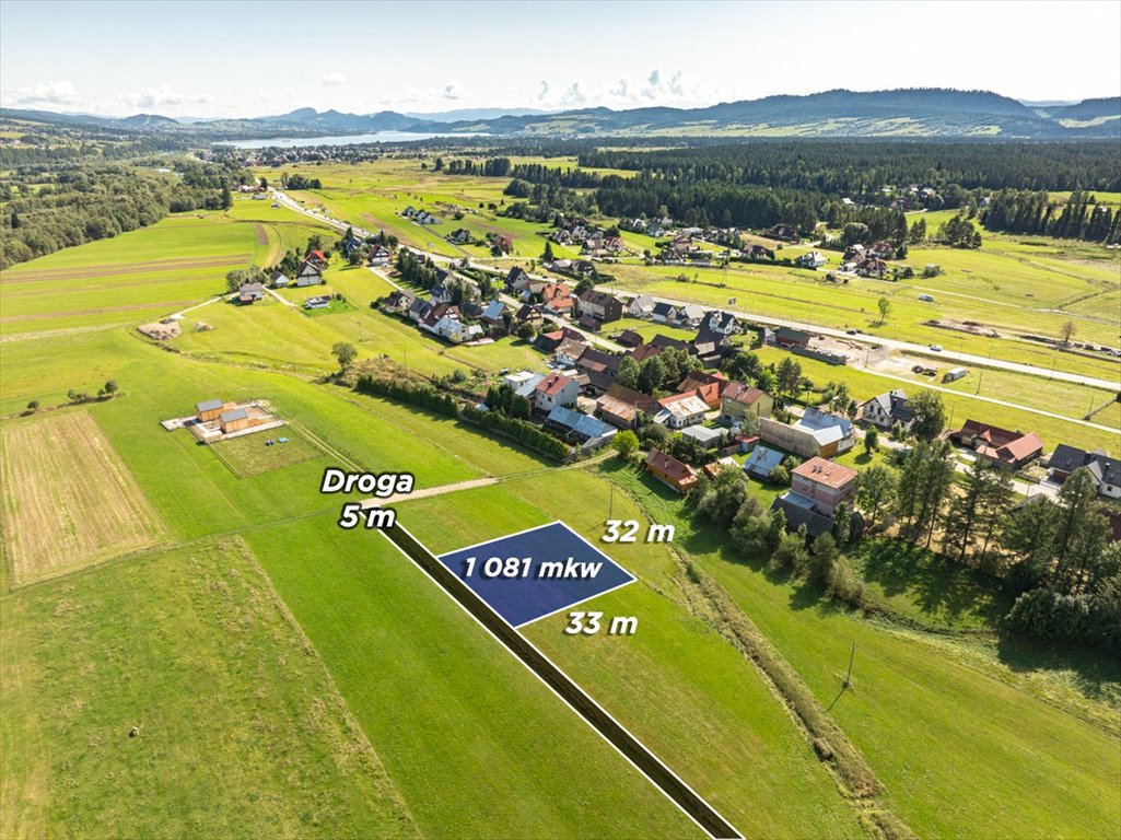 Zapraszam do obejrzenia działki 1081 m² pod dom w Harklowej Harklowa, Podhalańska  1 081m2 Foto 1