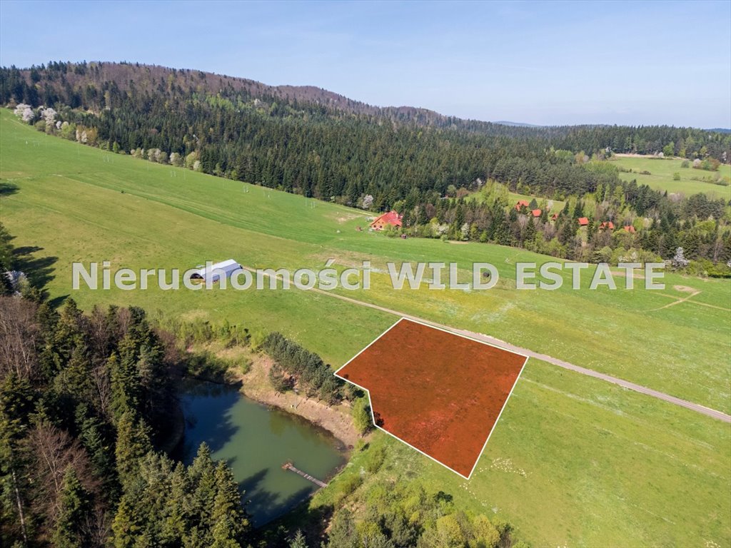 Działka z widokiem na staw i las w Weremieniu Lesko, weremień  4 532m2 Foto 1