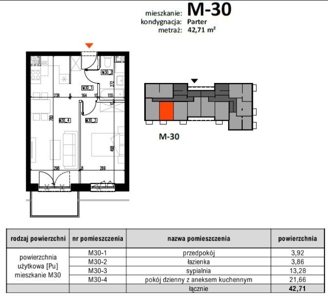 Mieszkanie dwupokojowe na sprzedaż Łańcut, Jana Matejki  43m2 Foto 4