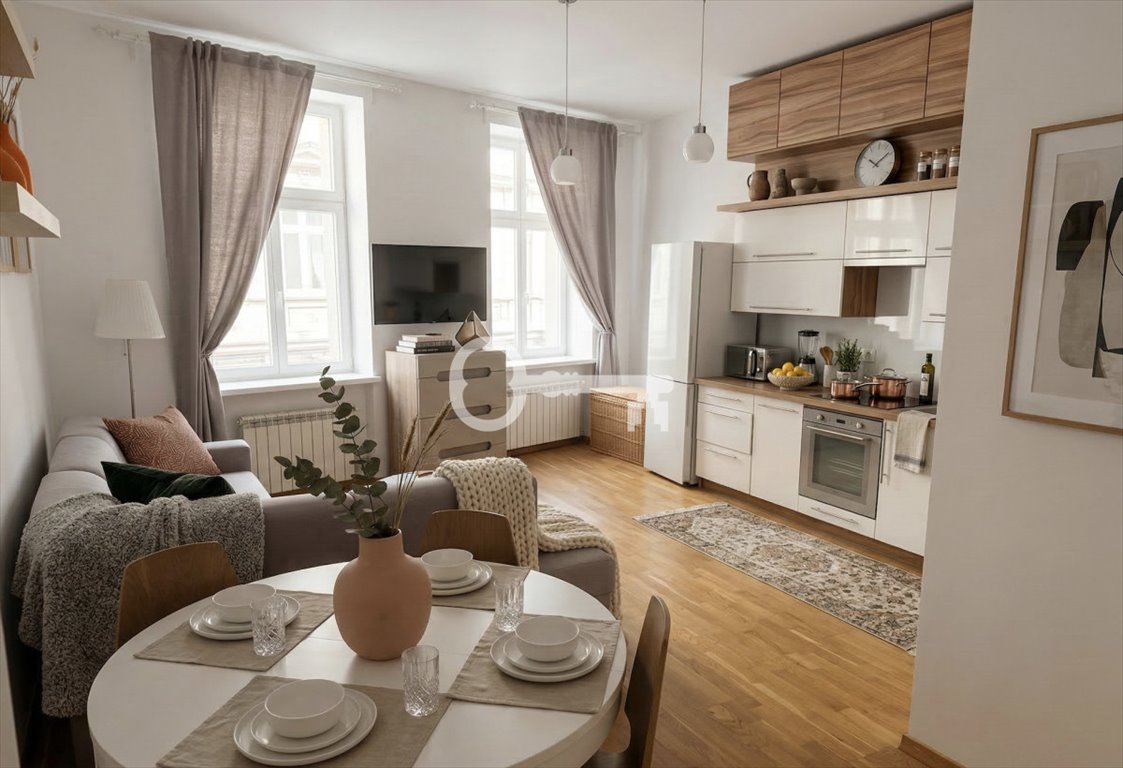 Stylowe 2 pokoje w sercu Poznania, blisko Starego Rynku Poznań, Strzałowa  46m2 Foto 1