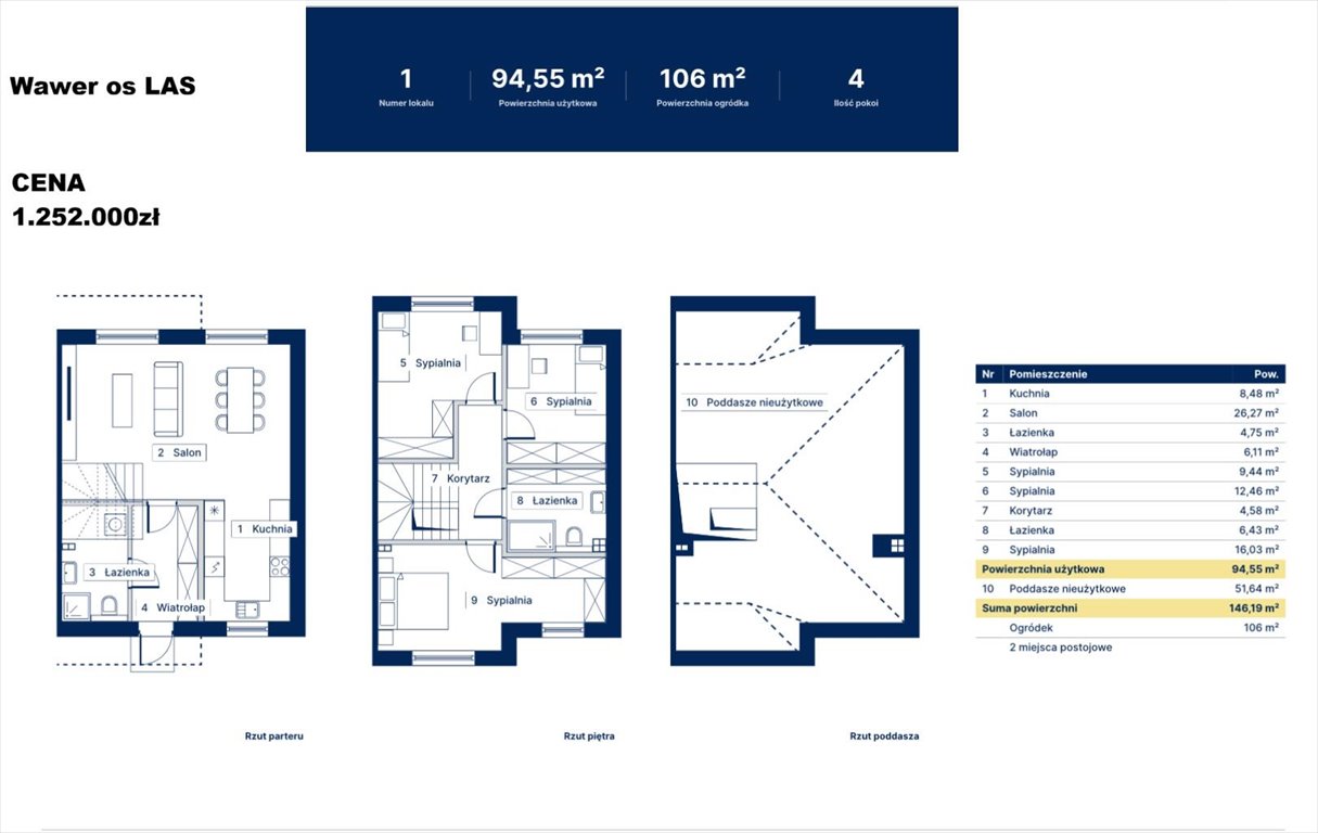 Dom 94,55 m² z poddaszem 51 m², ogródek, 2 miejsca polecam! Warszawa, Wawer, Las  95m2 Foto 1