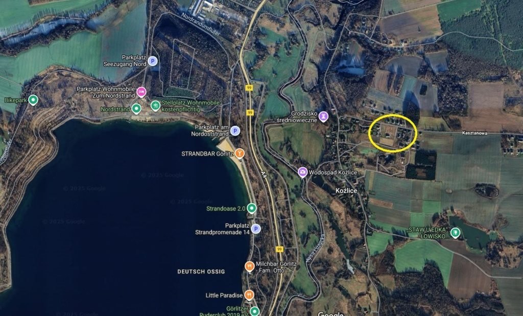 Działka z widokiem na jezioro, 1408 m², Koźlice Koźlice  1 408m2 Foto 1