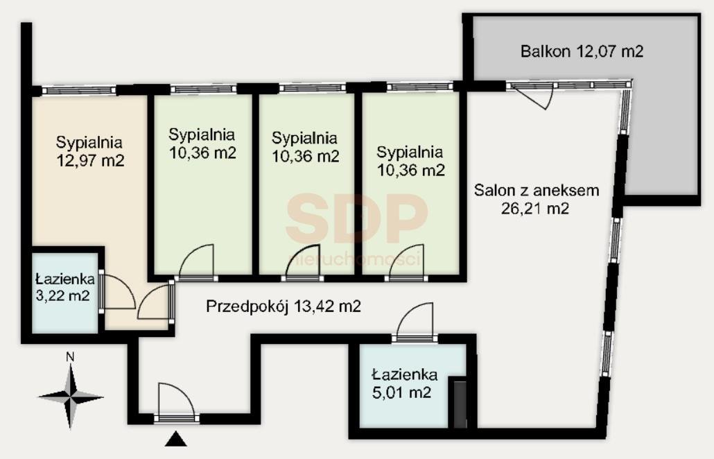 Mieszkanie na sprzedaż Wrocław, Śródmieście, Kleczków, Wybrzeże Conrada - Korzeniowskiego  92m2 Foto 2