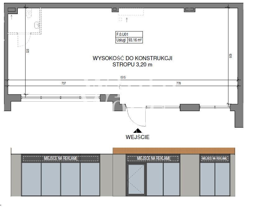 Lokal użytkowy na wynajem Gdańsk, Letnica  93m2 Foto 1