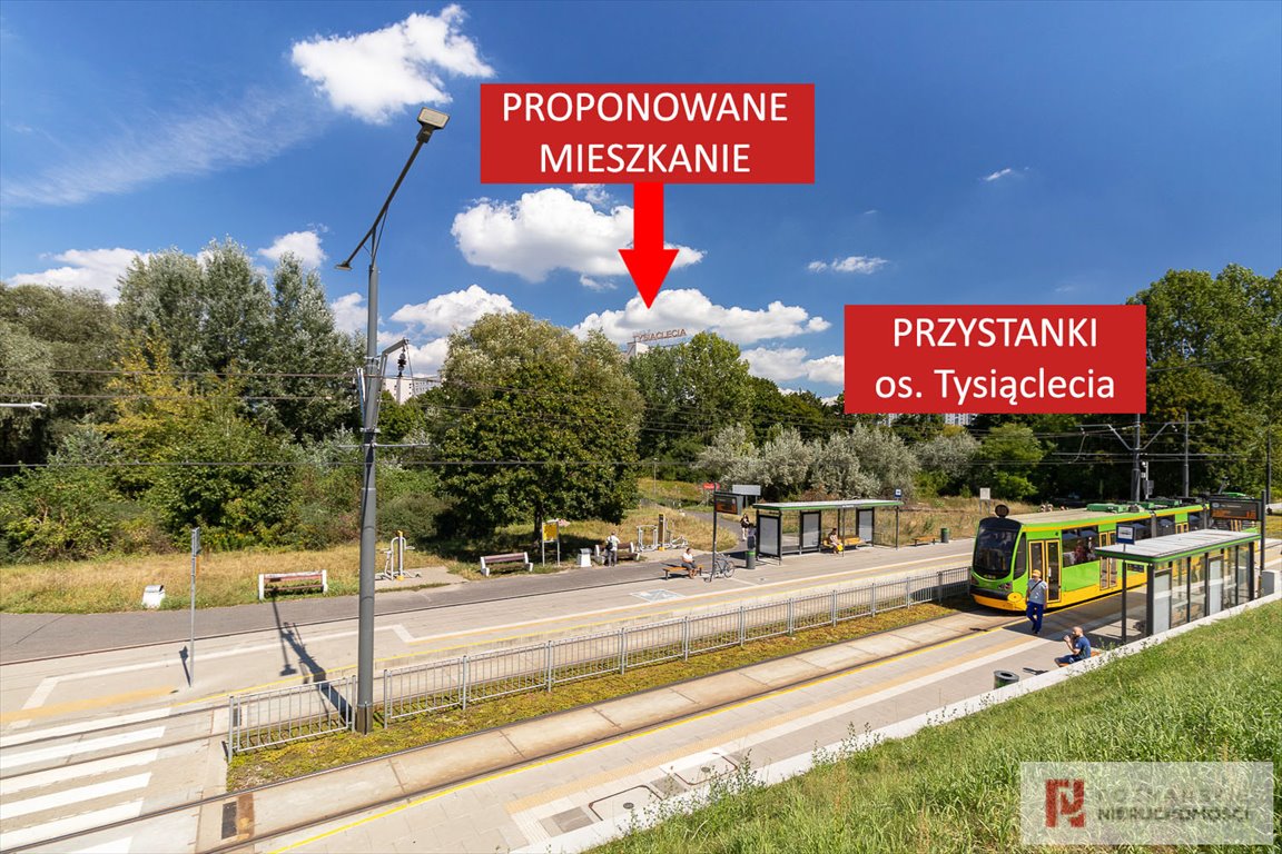 Mieszkanie trzypokojowe na sprzedaż Poznań, Nowe Miasto, Os. Tysiąclecia  63m2 Foto 15