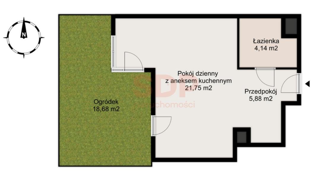 Kawalerka na sprzedaż Wrocław, Śródmieście, Kleczków, Wybrzeże Conrada - Korzeniowskiego  32m2 Foto 6