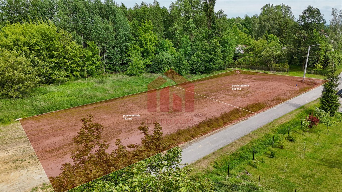 Działka budowlana 655 m² pod lasem (WZ) w Ropczycach Ropczyce, Pietrzejowa, Rolnicza  655m2 Foto 1