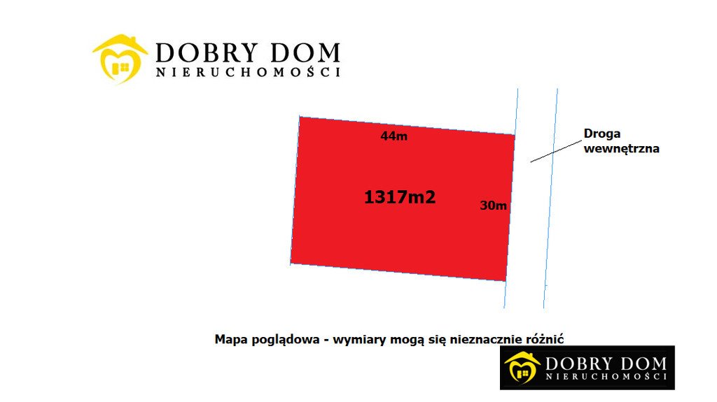 Działka budowlana 1317 m² z WZ, cicha okolica, 115 zł/m² Zagruszany  1 317m2 Foto 1