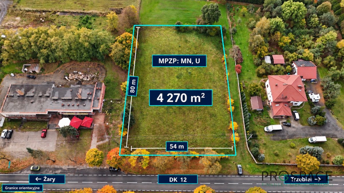 Na sprzedaż działki 4270 m² przy DK12 w Lipinkach Łużyckich Lipinki Łużyckie, Żarska  4 270m2 Foto 1