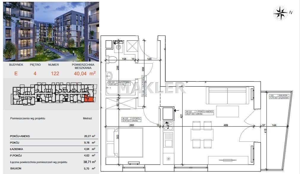 Mieszkanie dwupokojowe na sprzedaż Bydgoszcz, Bocianowo  40m2 Foto 5