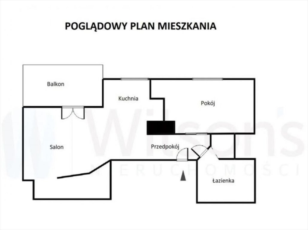 Mieszkanie dwupokojowe na sprzedaż Warszawa  55m2 Foto 2