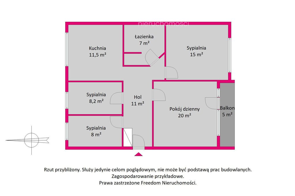 Mieszkanie czteropokojowe  na sprzedaż Niegów, Kościelna  86m2 Foto 16