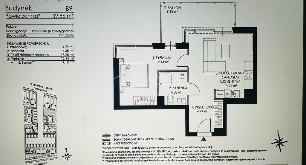 Mieszkanie dwupokojowe na sprzedaż Gdańsk, Sobieszewska  40m2 Foto 14