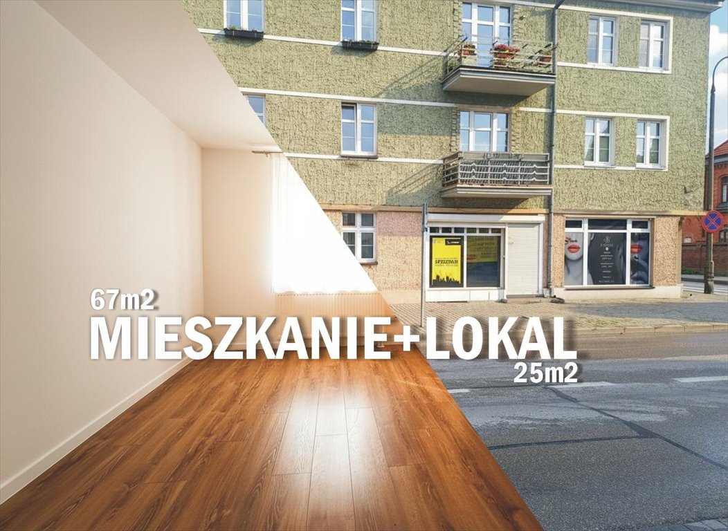 Zapraszam do mieszkania 3-pokojowego z lokalem i piwnicą w centrum Ełku Ełk, Centrum, Kościuszki  93m2 Foto 1
