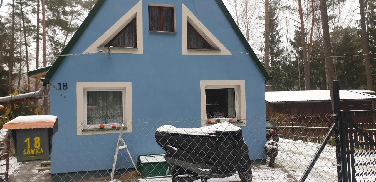 Dom w lesie z 2019 r., 140 m2, ogród i własna oczyszczalnia Sawica  140m2 Foto 1