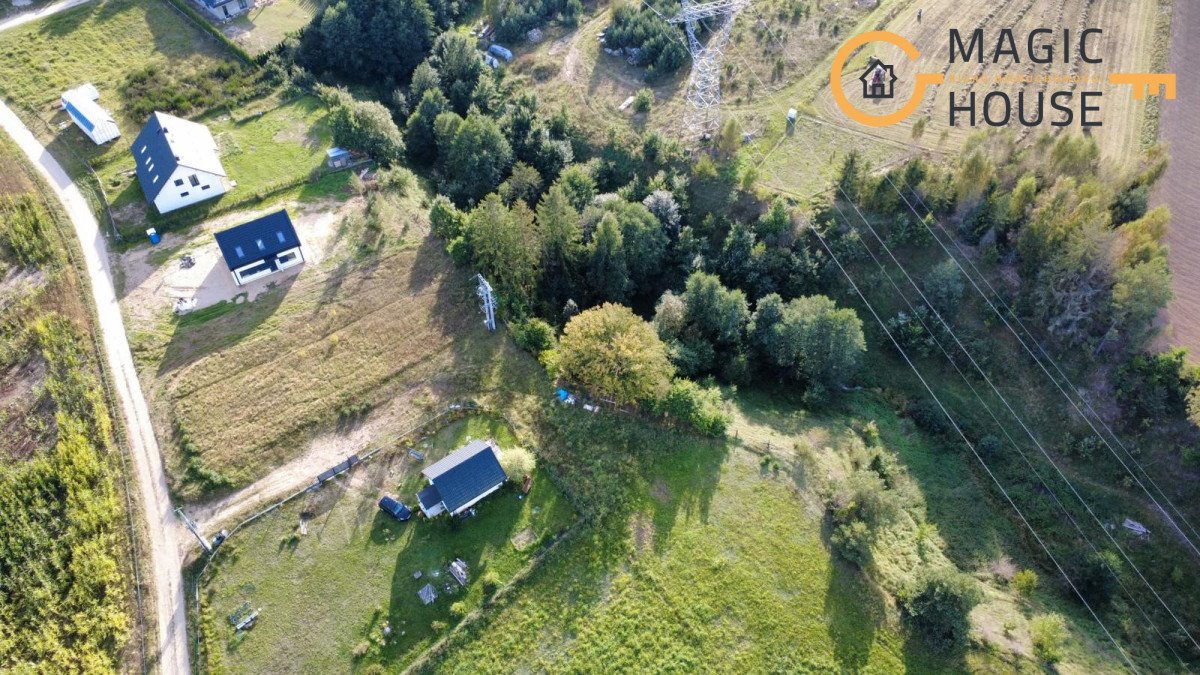Działka budowlana przy lesie w Niestępowie - media WZ Niestępowo, Malinowa  887m2 Foto 1