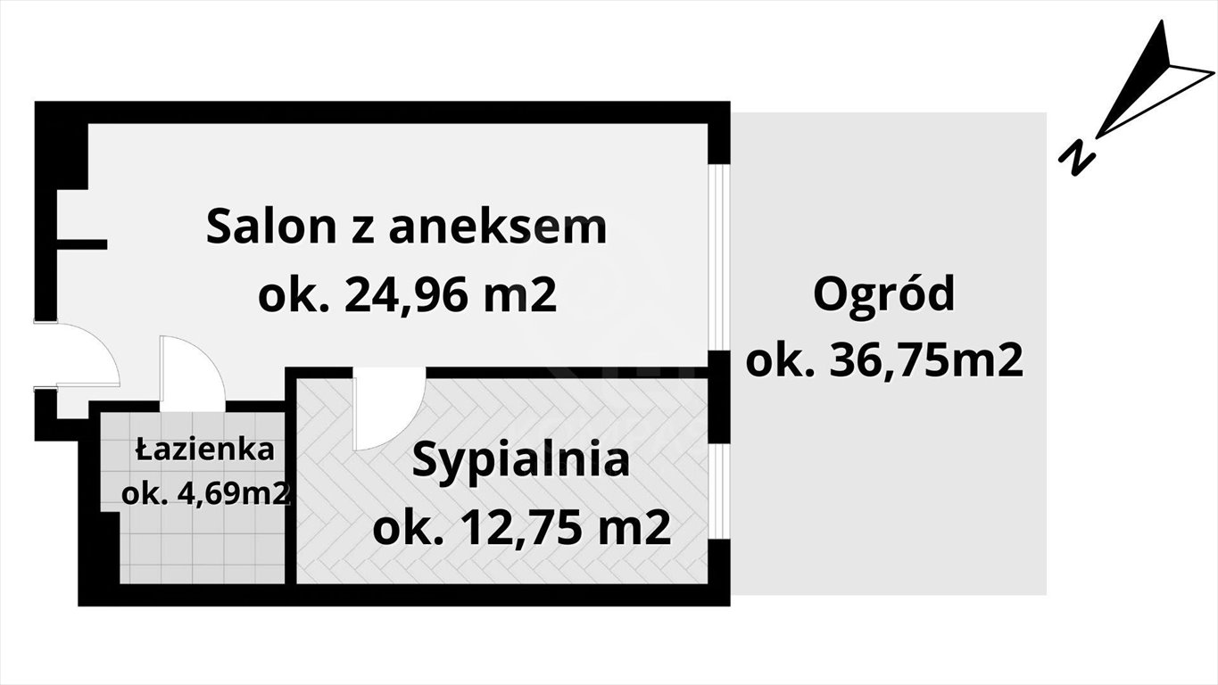 Mieszkanie dwupokojowe na sprzedaż Świnoujście, Paprotno, Grunwaldzka  42m2 Foto 10