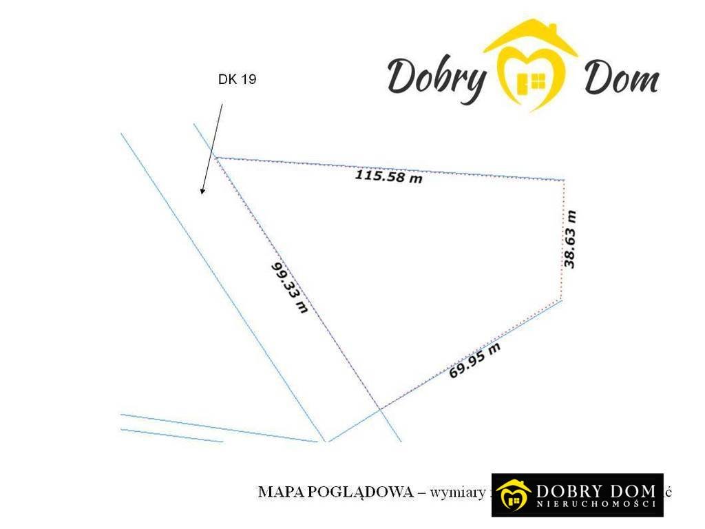 Działka 6000 m² przy DK 19 – idealna pod halę Zagruszany  6 000m2 Foto 1