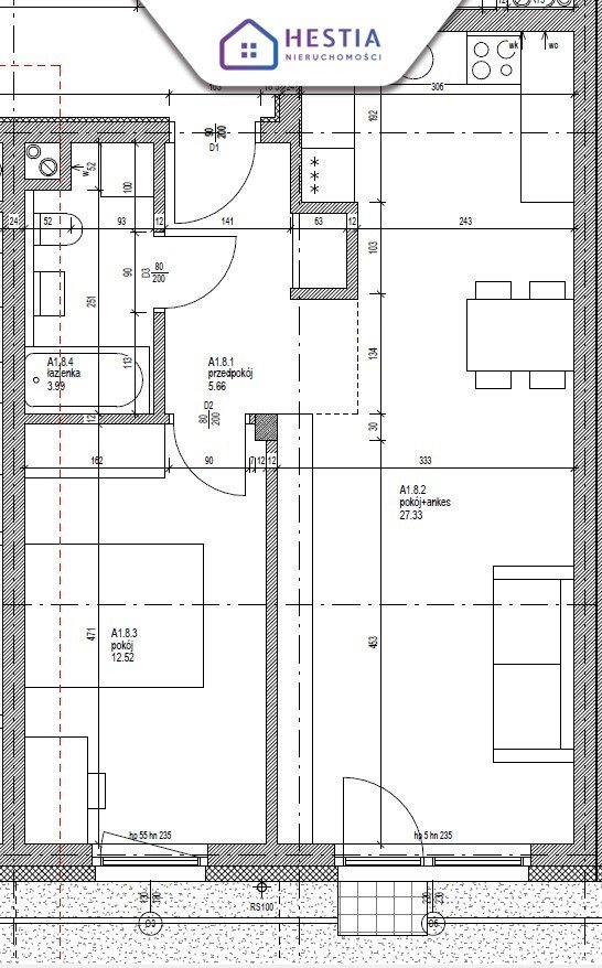 Zapraszam do nowoczesnych 2 pokoi w Mierzynie z możliwością wykończenia Mierzyn, Spółdzielców  49m2 Foto 1