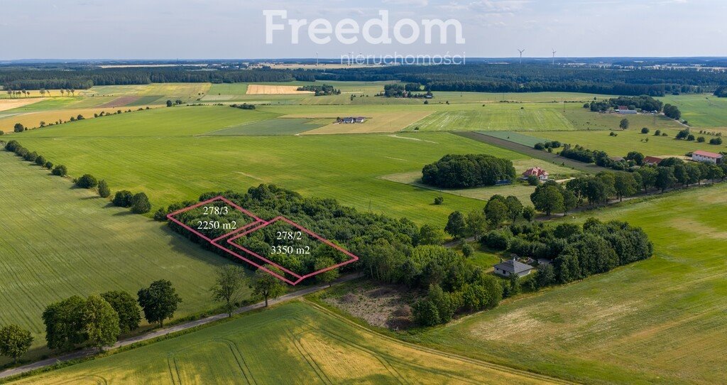 Działki Waszulki 3350 m² i 2250 m² (media, asfalt) Waszulki  3 350m2 Foto 1