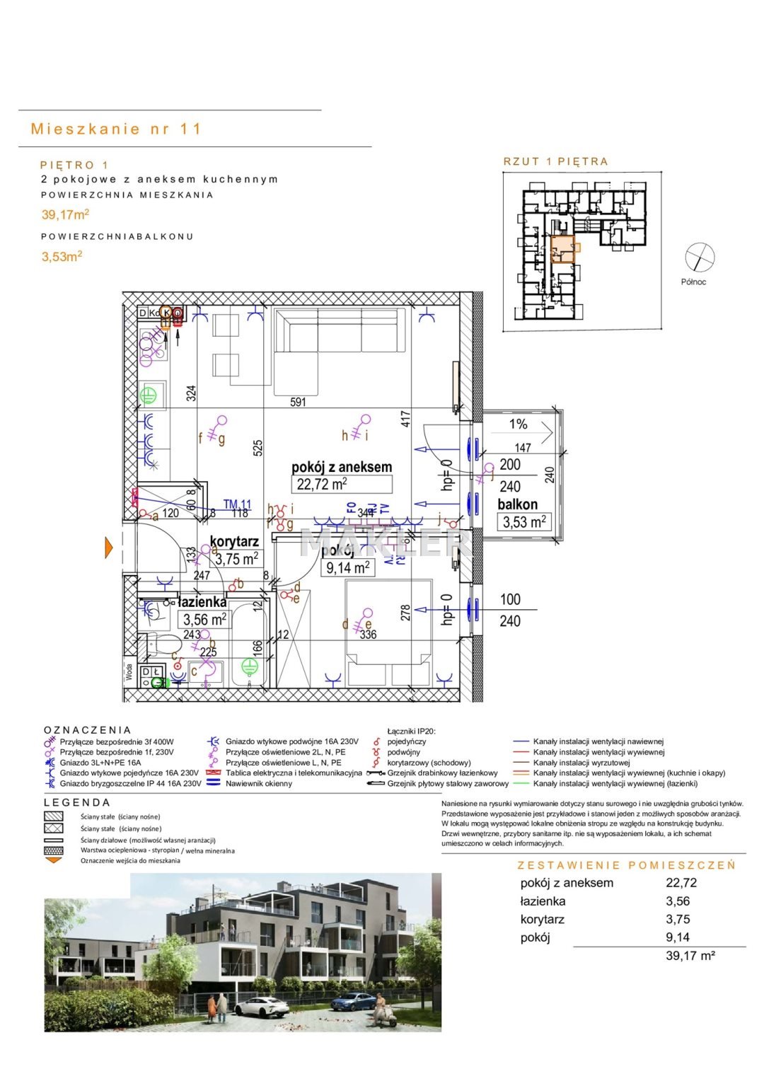 Mieszkanie dwupokojowe na sprzedaż Bydgoszcz, Górzyskowo  40m2 Foto 6