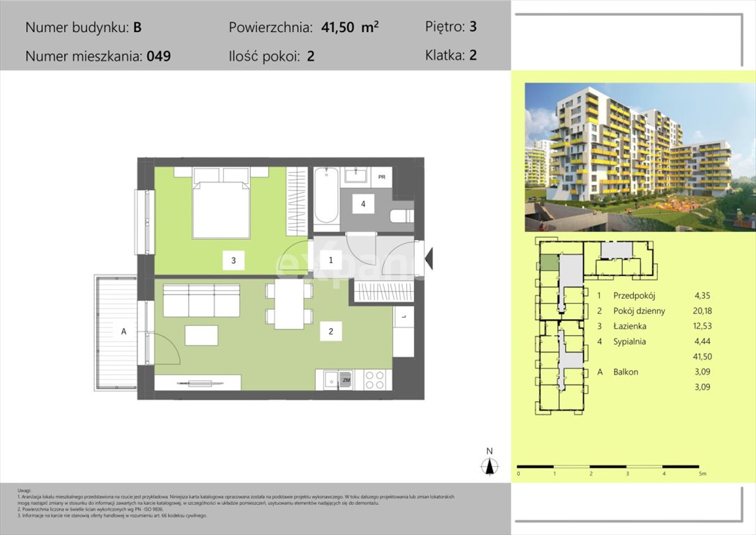 Mieszkanie dwupokojowe na sprzedaż Rzeszów, Dworzysko, Technologiczna  42m2 Foto 5