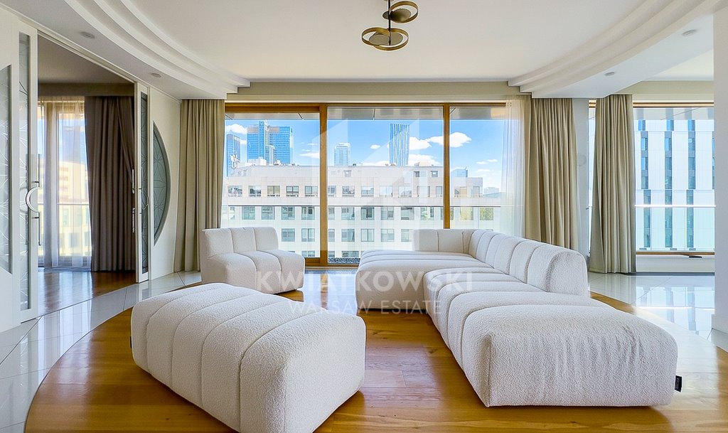 Ekskluzywny penthouse 342 m² z prywatnym basenem i panoramicznymi widokami Warszawa, Wola, Sienna  342m2 Foto 1