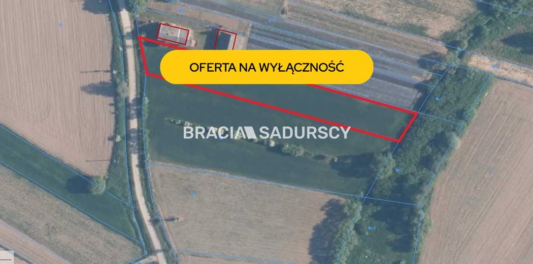 Działka rolna z WZ pod dom w Szczurowej, 2579 m² Szczurowa, Popędzyna, Popędzyna  2 579m2 Foto 1