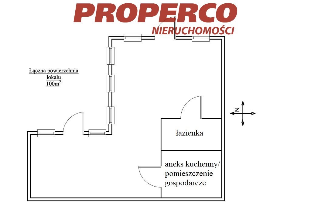 Lokal użytkowy na wynajem Kielce, Barwinek  100m2 Foto 11