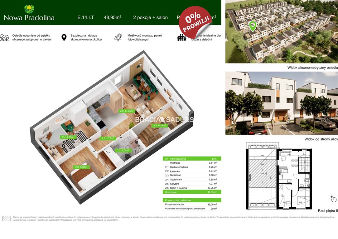 Mieszkanie trzypokojowe na sprzedaż Tarnów, Zabłocie, Skrzyszowska  49m2 Foto 1