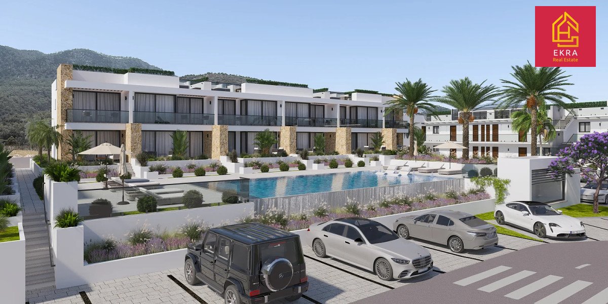 Nowoczesne apartamenty i penthouse z basenem 300 m od morza Cypr, Tatlısu, Old Coast Rd  60m2 Foto 1
