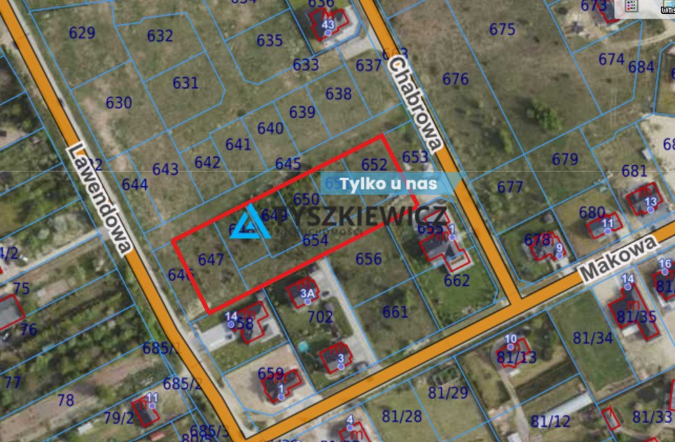 Działka pod domy jednorodzinne z pozwoleniem na budowę Słupsk, Lawendowa  3 755m2 Foto 1