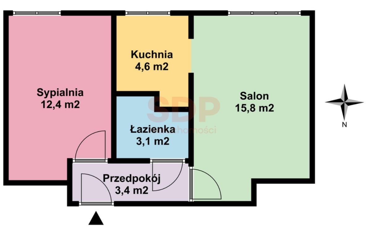 Mieszkanie dwupokojowe na sprzedaż Wrocław, Psie Pole, Psie Pole, Kiełczowska  39m2 Foto 4