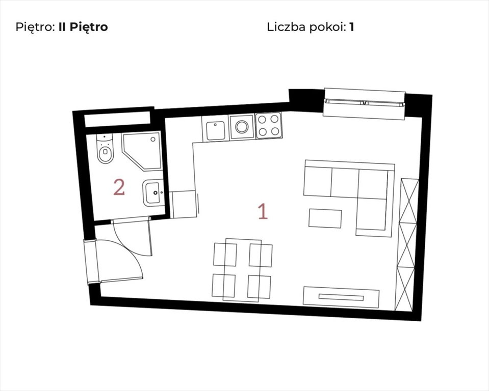 Polecam nowoczesny apartament 30,58 m² w historycznej fabryce Kraków, Stare Podgórze, Dąbrowskiego  31m2 Foto 1