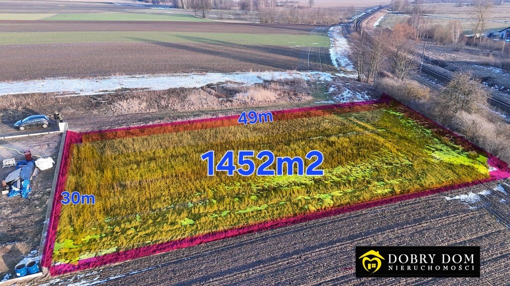 Działka budowlana pod dom w Dobrzyniewie Dużym, 1452 m² Dobrzyniewo Duże  1 452m2 Foto 1