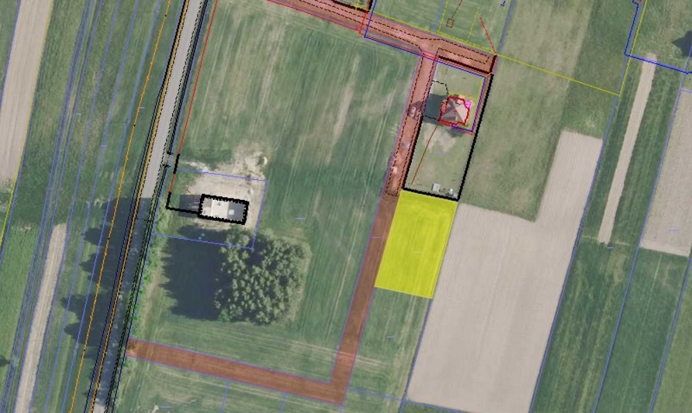 Działka pod dom z WZ, media, dojazd utwardzony Przewrotne  1 176m2 Foto 1