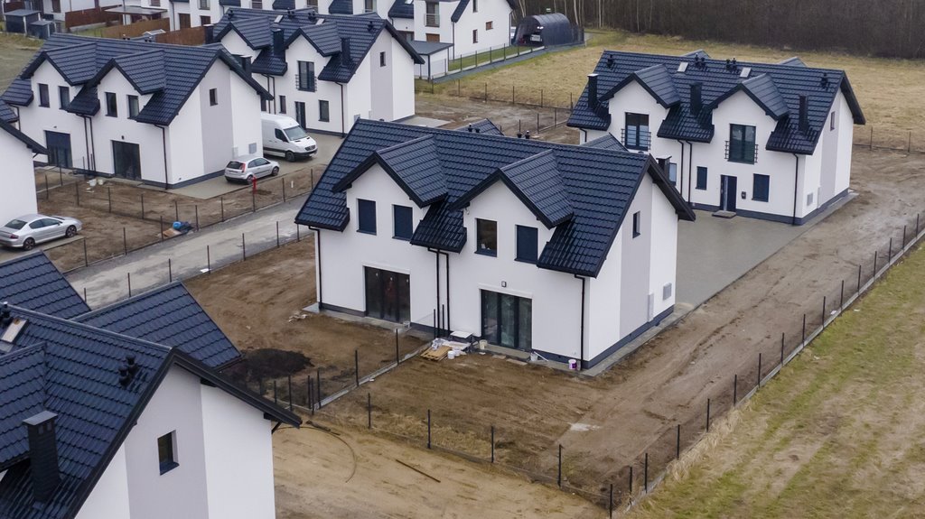 Nowoczesny bliźniak 83 m2 w stanie deweloperskim, 2 miejsca Rzeszów, Miejska  83m2 Foto 1