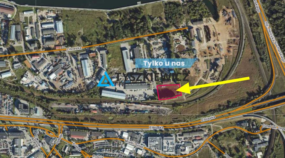 Działka na wynajem w Rudnikach, 5166 m2, media, asfalt Gdańsk, Rudniki, Litewska  5 166m2 Foto 1
