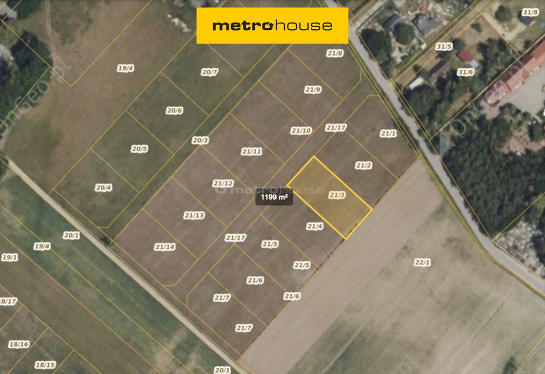 Działka budowlana 1239 m² pod dom jednorodzinny lub bliźniak Skuły, Północna  1 199m2 Foto 1