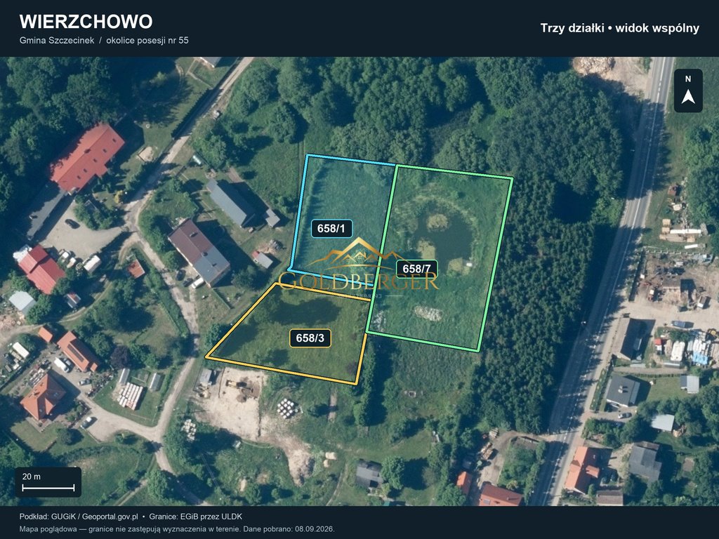 Sprzedam działkę 1501 m² w Wierzchowie z możliwością zabudowy Wierzchowo  1 501m2 Foto 1