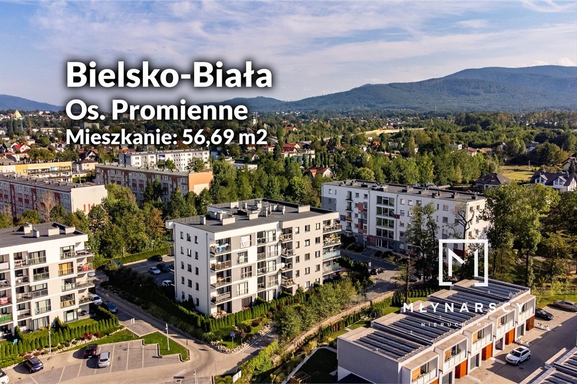 Mieszkanie trzypokojowe na sprzedaż Bielsko-Biała, Wapienica  57m2 Foto 2