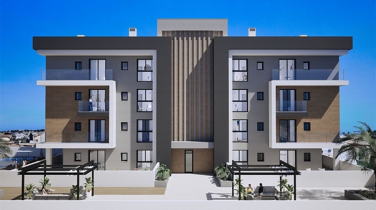 Luksusowe apartamenty z basenem na dachu i 3 sypialniami Hiszpania, Los Alcázares Centro, Los Alcázares Centro, Los Alcázares, Murcia  101m2 Foto 1