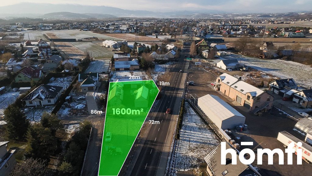Działka 16a z domem i budynkami pod firmę - polecam Podrzecze  1 600m2 Foto 1