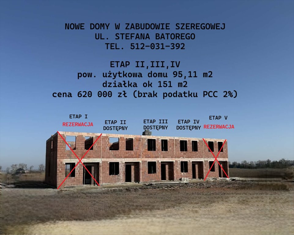 Komfortowe domy szeregowe 95 m2 z ogrzewaniem podłogowym Środa Wielkopolska  95m2 Foto 1