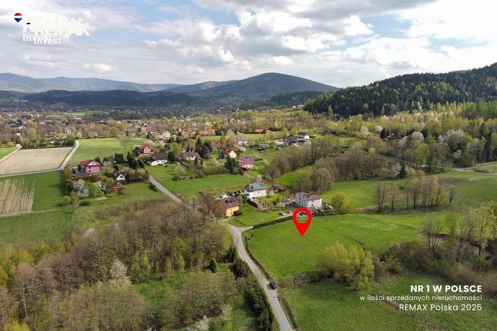 Zapraszam do zakupu działki 26 arów z mediami i widokami Roczyny, Słoneczna 0  2 600m2 Foto 1