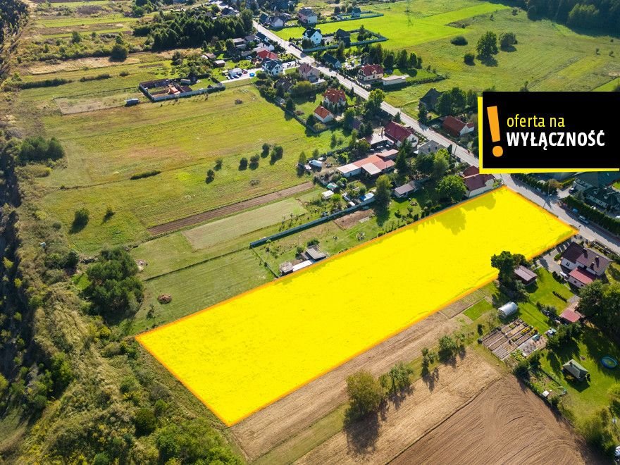 Działka 6449 m² z mediami, blisko Kielc, gotowa do budowy Kostomłoty Drugie, Laskowa  6 449m2 Foto 1
