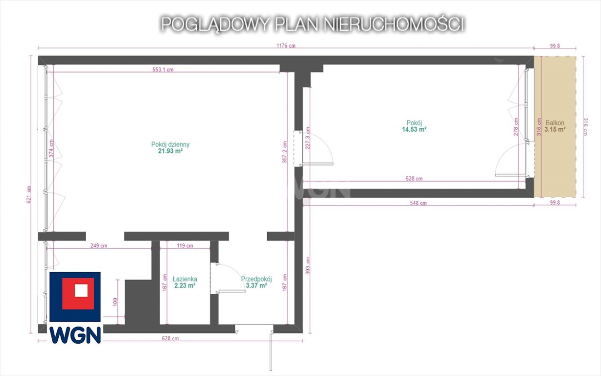 Mieszkanie dwupokojowe na sprzedaż Gliwice, Śródmieście, Śródmieście  46m2 Foto 9